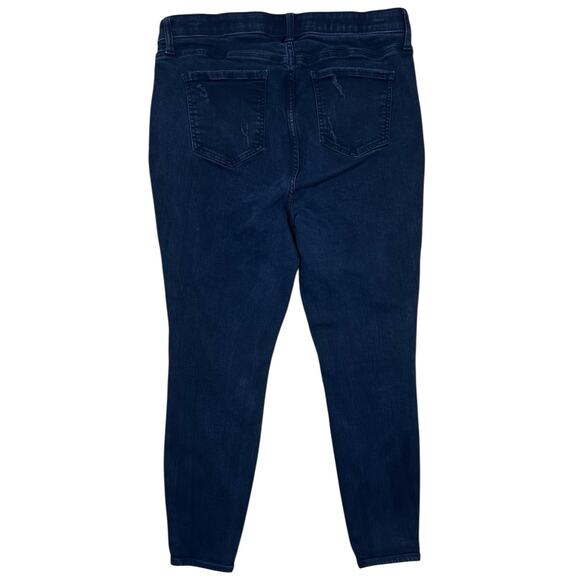 Torrid Premium Sky High Skinny Jeans – Size 14S – Distressed Dark Wash – Women’s - Picture 2 of 4